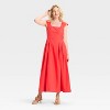 Women's Poplin Midi Dress - A New Day™ - 3 of 3