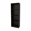 Okak 4/5 Tier Tall Flat Bookshelf Corner Organizer,Wooden Display Bookcase Open Storage Rack for Office,Living Room - 3 of 4