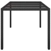 vidaXL Garden Dining Table Black 74.8 x 35.4 x 29.7 in Poly Rattan - 4 of 4