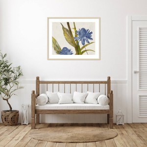 Amanti Art Blue Ginger by Jacob Q Wood Framed Wall Art Print - 1 of 4