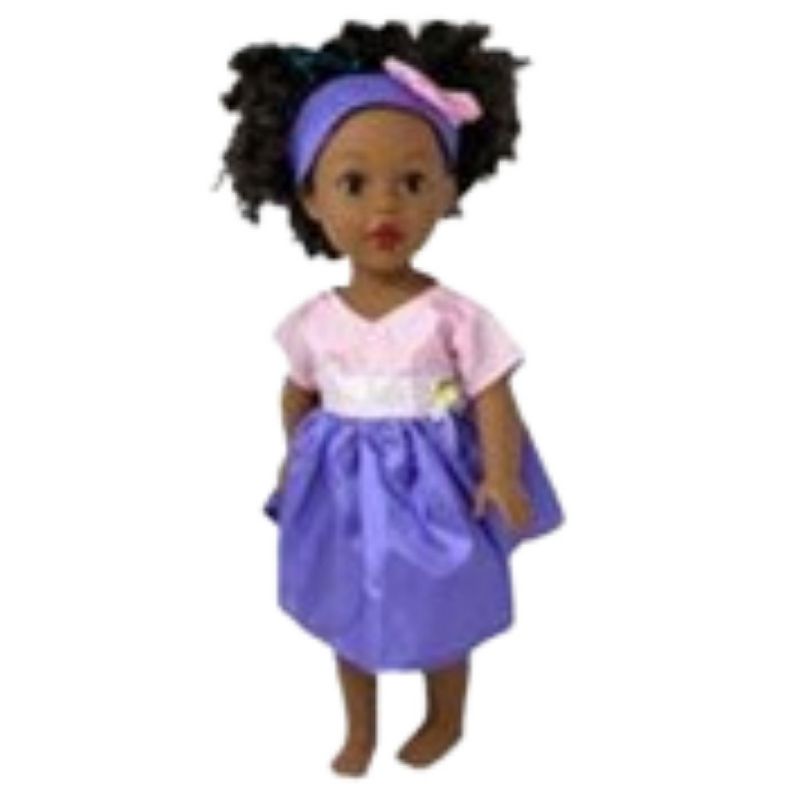 Doll Clothes Superstore Satin Party Dress Fits 18 Inch Girl Doll Like Our Generation American Girl My Life Dolls, 3 of 7
