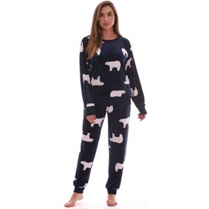 #FollowMe Womens Ultra-Soft Velour Jogger Pajama Set  Relaxing & Stylish Sleepwear - 1 of 4