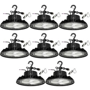 UFO Led High Bay Light, High Bay Led Shop Light 5000K Daylight, 150W, 25000 Lm, Dimmable 1-10V, Ip65 Waterproof, for Warehouse Factory Barn - 1 of 4