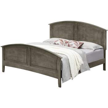 Passion Furniture Hammond King Panel Bed with Curved Top Rail