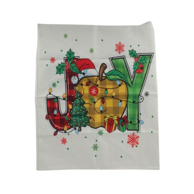 Unique Bargains Dining Chair Slipcovers Linen Beige 22.83"x19.29" 1Pc