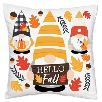 Set of 4 Thanksgiving Throw Pillow Covers with Seasonal Fall Quotes, 4  Autumn Designs (17 x 17 In)