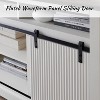 Mastgoal TV Stand for 75inch TVs with Sliding Door, Adjustable Shelf & Storage, 32inch Tall Modern Media Console for Living Room - 3 of 4
