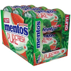 Mentos Pure Fresh Sugar-Free Chewing Gum With Xylitol, Watermelon - 50 Piece Bottle (Pack Of 6) - 1 of 4