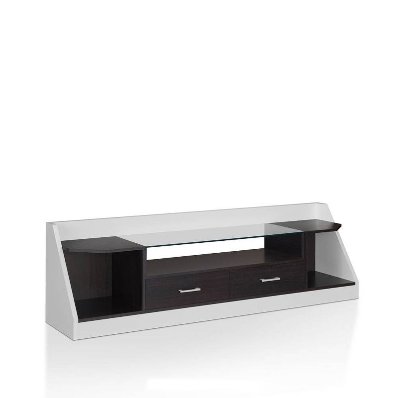 Henry Storage TV Stand for TVs up to 78&#34; White/Espresso - miBasics, 4 of 10