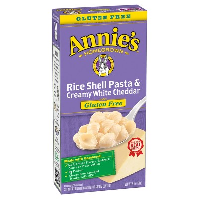 Annie's Gluten Free Rice Shell Pasta with Creamy White Cheddar - 6oz