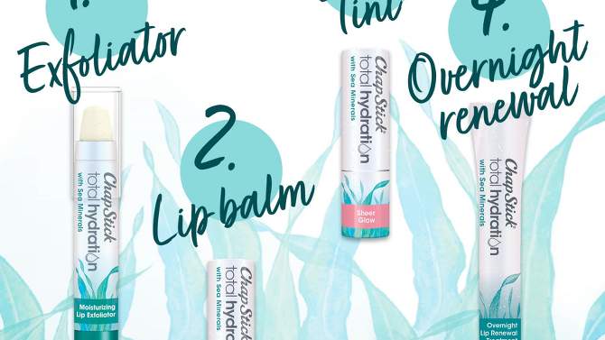 Chapstick Total Hydration Sea Minerals Overnight Renewal Lip Balm - 0.21oz, 2 of 10, play video