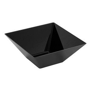 Smarty Had A Party 3 qt. Black Square Plastic Serving Bowls - 24 pcs - 1 of 4