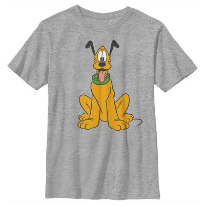 Boy's Disney Pluto Perked Dog Ears T-shirt - Athletic Heather - Medium ...