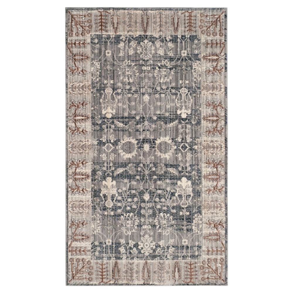 Silvano Accent Rug - Dark Gray/Light Gray ( 3'x5' ) - Safavieh