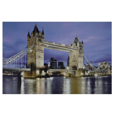 Northlight LED Lighted Famous London Bridge Canvas Wall Art 15.75" x 23.5"