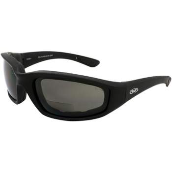 Global Vision Kickback Z Safety Motorcycle Glasses with +1.5 Bifocal Clear Lenses