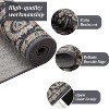Washable Vintage Floral Area Rug - Non Slip Low Pile Boho Carpet for Living Room, Bedroom, Dining Room & Office - 4 of 4