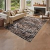 Vintage Machine Washable Rug with Rubber Backing Stain Resistant Rug for Living Room Bedroom - 2 of 4