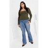 CITY CHIC | Women's Plus Size  Brooklyn Jumper - moss - 14W - 2 of 4