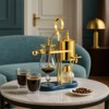 Nispira Belgium Royal Family Balance Syphon Unique Gravity Vintage Coffee Maker Vacuum Brewing System Gold with Peacock Blue Base 500 ml - 2 of 4