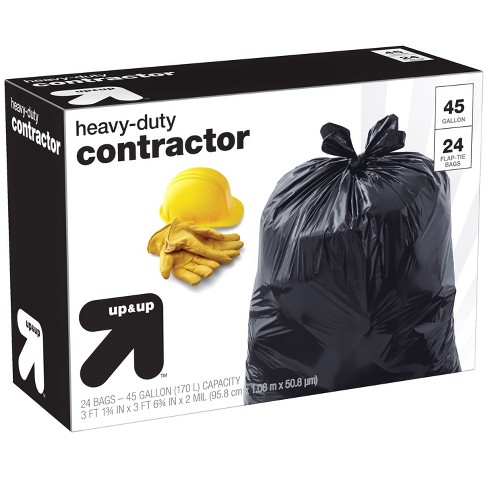 Heavy-Duty Contractor Trash Bags 45 Gallon - 24ct - up & up™ - image 1 of 1