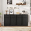 31.5" Large Coffee Cabinet, Sideboard Buffet Cabinet with 2 Drawers, Modern Storage Buffet Table for Kitchen Dining Room, Living Room - 3 of 4