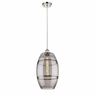 Vaz - 1 Light Cord Hung Mini Pendant In Industrial Style-18.5 Inches Tall and 10 Inches Wide