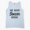 Simply Sage Market Eat Sleep Soccer Repeat Garment Dyed Tank - 3 of 3