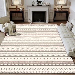 Luupatchy Bohemian Large Rugs, For Livingroom Bedroom Area Rug, Non-Slip Floor Carpet - 1 of 4