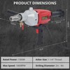 1500W Drilling Machine, Handheld Dry and Wet Core Drill Rig,1880RPM Stepless Speed 1-1/4"Threaded Shaft, 2 in Drilling Diameter for Concrete Brick - 2 of 4