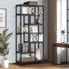 Kumasinova Modern 7 Tier Open Corner Display Bookshelf,Floor Standing Bookcase for Living Room,Bedroom,Office,Kitchen - 2 of 4