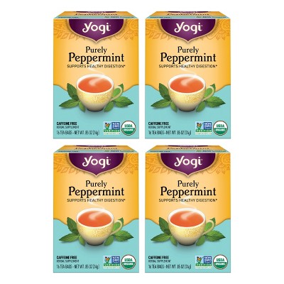 Yogi Tea - Purely Peppermint Tea -  64 ct, 4 Pack