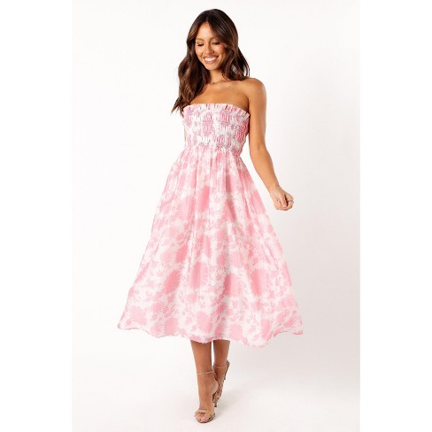 Petal And Pup Womens Carter Strapless Midi Dress : Target