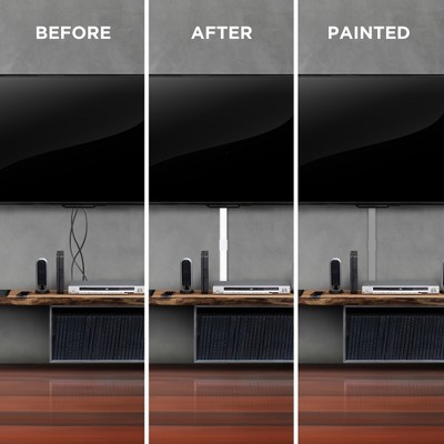 White 150-inch Paintable Cable Management Kit with 25-inch Cord Covers