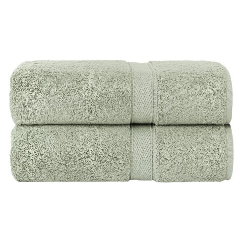 Turkish Cotton Sinemis Terry Towel Set Green Linum Home Textiles