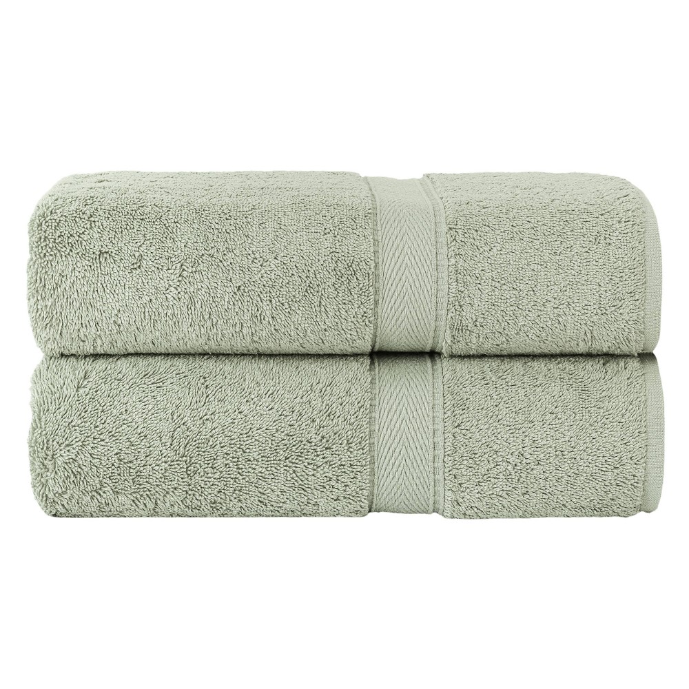 Photos - Towel 2pc Sinemis Terry Bath  Set Green - Linum Home Textiles: Luxurious Midweight 550 GSM, Machine Washable