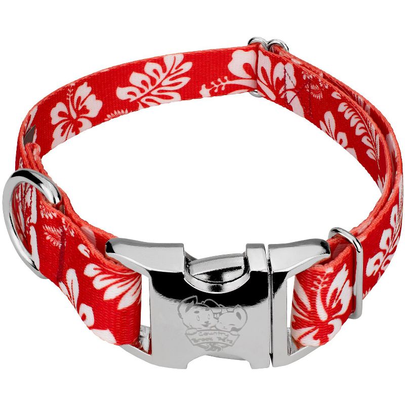 Country Brook Petz Premium Red Hawaiian Dog Collar, 1 of 7