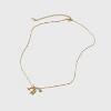 14K Gold Dipped Charm Initial Pendant Necklace - A New Day™ Gold - 3 of 4