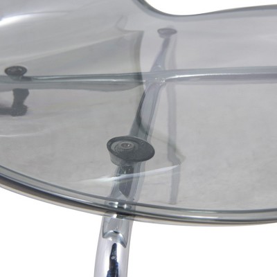 Modern Transparent Black Acrylic Dining Side Chair