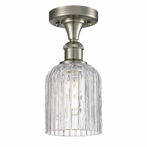 Bridal Veil - 1 Light Semi-Flush Mount In Art Deco Style-10.25 Inches Tall and 5 Inches Wide - 1 of 1