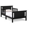 NicBex Modern Toddler Bed, Wooden Baby Bed Frame with 4 Side Guardrails and Low Rise Design for Boy and Girl - 4 of 4