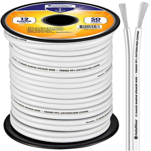 Installgear 12 Gauge Tinned Ofc Heavy Duty Boat Marine White Speaker ...
