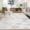 Machine Washable Area Rug, Modern Abstract Area Rug Stripes Rug, Non Slip Geometric Soft Rugs Home Decor - 2 of 4