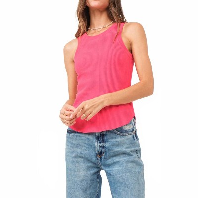 Women's Cora High Neck Rib Tank - Another Love