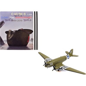 Douglas C-47 Skytrain Transport Aircraft "Night Fright, D-Day" 1944 US Army Air Forces 1/100 Diecast Model - 1 of 4