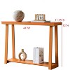 Kings Brand Emma Narrow Console Table with Shelf – Ideal for Entryway, Sofa, Hallway, Living Room, Office, Foyer, 44 Inch - 3 of 4