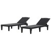 Maliang 2-Piece Outdoor Chaise Lounge Chair with Adjustable Backrest for Patio, Poolside or Beach - 2 of 4