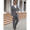 WhizMax Mens 3 Piece Suits Casual One Button Blazer Lightweight Beach Coats Vest and Pant Suit - 2 of 4