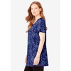 Woman Within Plus Size Perfect Short-Sleeve Scoop-Neck Henley Tunic - 4 of 4