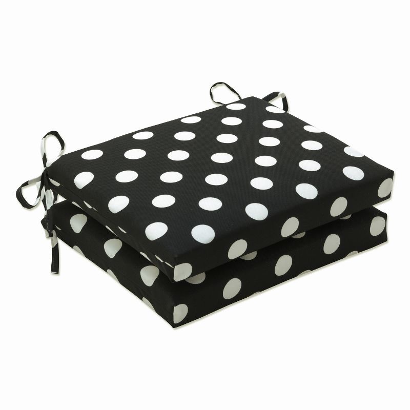 Polka Dot 2pc Outdoor Chair Cushions - Pillow Perfect, 1 of 6